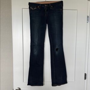 Buckle Women's Deep Indigo Flare Jeans